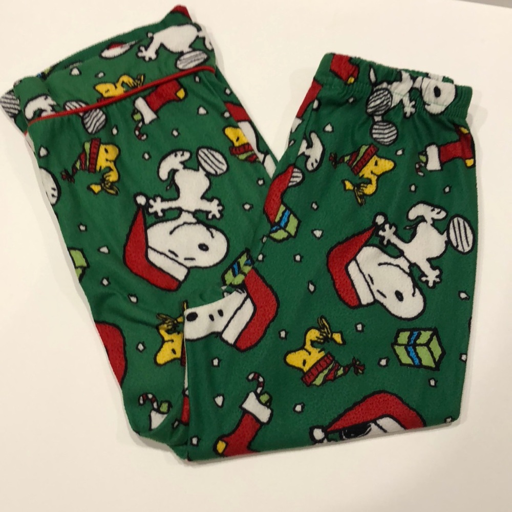 Gently worn Charlie Brown Christmas Pajama bottoms